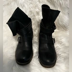 Motorcycle Boots | Lucky Brand LK-Dallis Leather Straps | USA 9